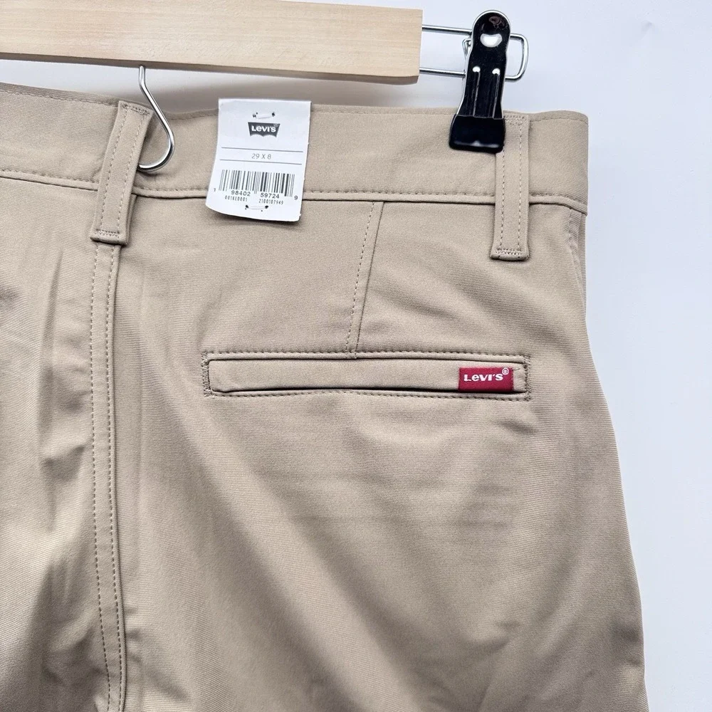 Levis XX Chino Tech Shorts Men's 29 Beige Stretch Cooling Quick DryUPF 50+